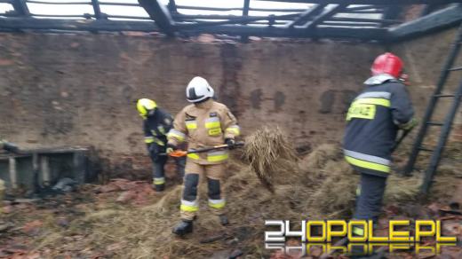 Pożar budynku gospodarczego w Iławie