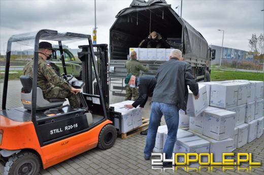 W Szpitalu Tymczasowym ciągle trwają prace. Pomagają opolscy Logistycy