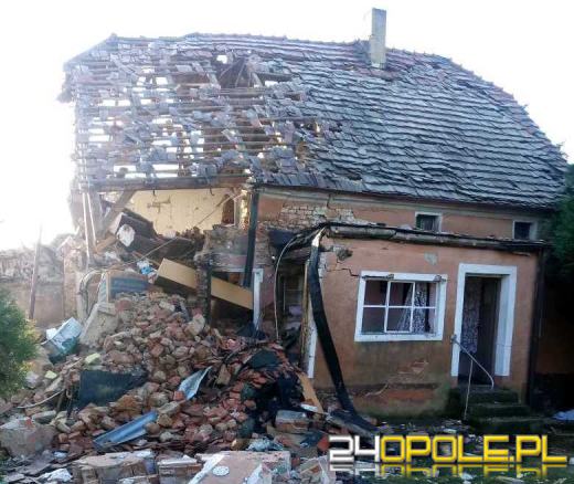 Butla z gazem wybuchła w domu jednorodzinnym