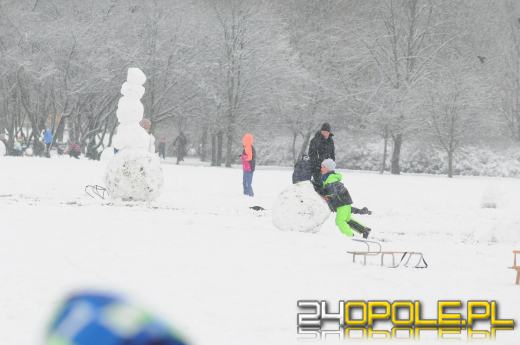 Dzieci doczekały się zimy! Park AK pełen śnieżnych bałwanów