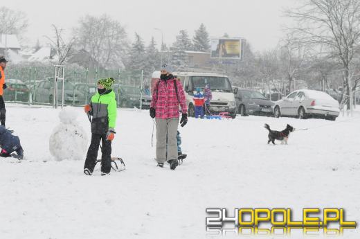 Dzieci doczekały się zimy! Park AK pełen śnieżnych bałwanów