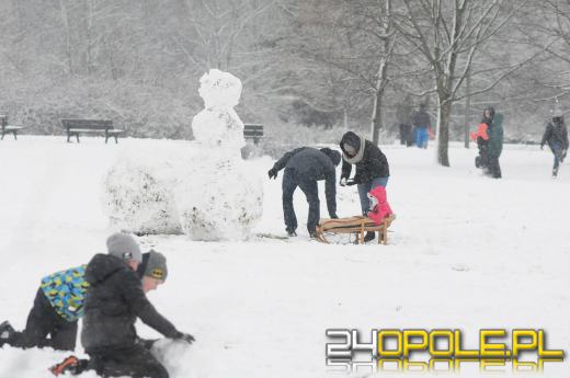 Dzieci doczekały się zimy! Park AK pełen śnieżnych bałwanów