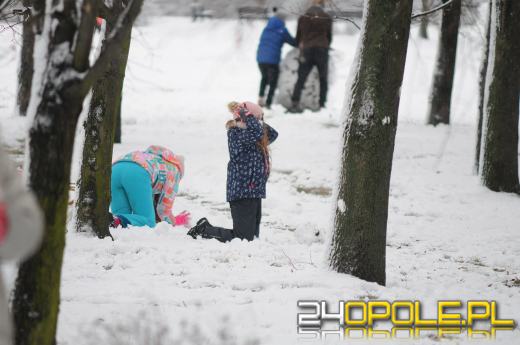 Dzieci doczekały się zimy! Park AK pełen śnieżnych bałwanów