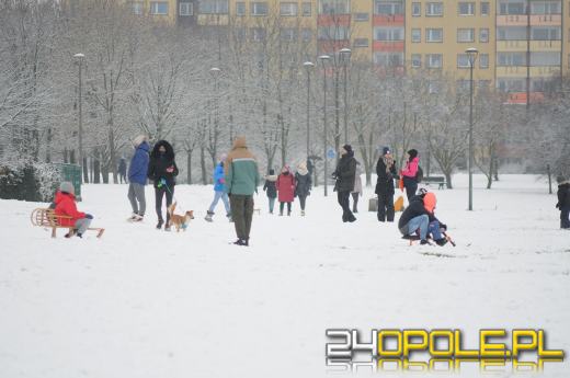 Dzieci doczekały się zimy! Park AK pełen śnieżnych bałwanów