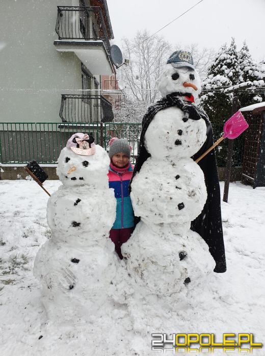 Opolanie ulepili dziesiątki bałwanów ze śniegu