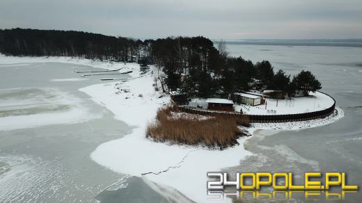 Piękny zimowy obrazek jeziora turawskiego. Zobaczcie pierwszą taką galerię zdjęć