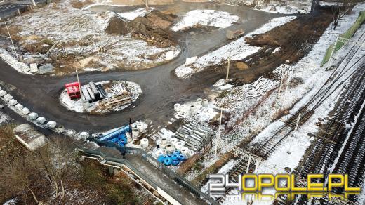Centrum Przesiadkowe Opole Zachodnie - Rozpoczęto budowę kanalizacji
