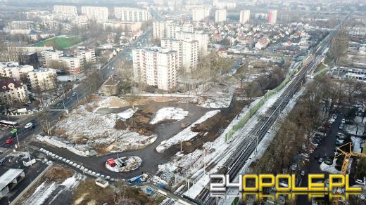 Centrum Przesiadkowe Opole Zachodnie - Rozpoczęto budowę kanalizacji