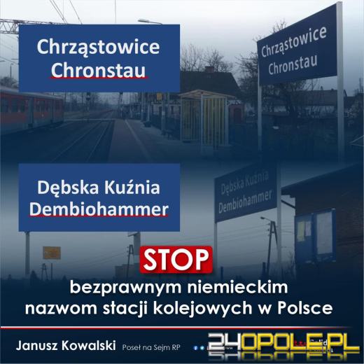 Janusz Kowalski chce likwidacji dwujęzycznych tablic. "To jest Polska!"