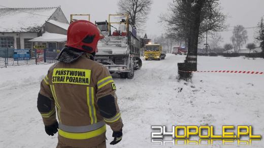 Zablokowana droga 416 w powiecie głubczyckim, doszło do wypadku. Trudności też w Namysłowie