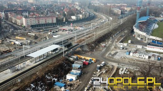 Ogrom pracy przy budowie Centrum Przesiadkowego Opole Wschodnie. Widać efekty