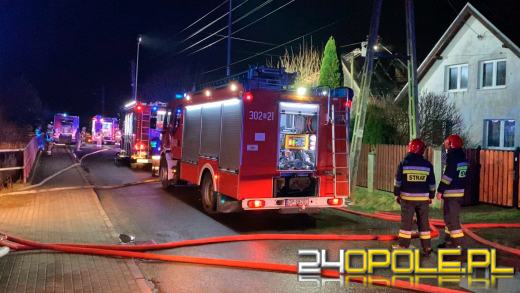 Spłonął dach domu jednorodzinnego w Karczowie