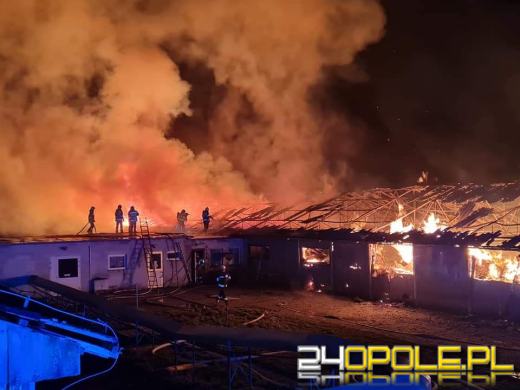 Strażacy nadal walczą z dogaszaniem pożaru na fermie we Włostowej