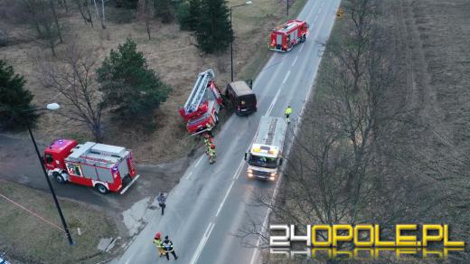 Zderzenie wozu strażackiego i busa w Nysie