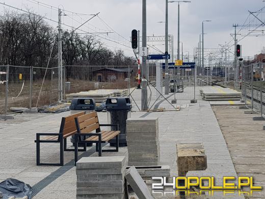Problemy na stacji Opole-Wschód. W wyniku prac zapadł się peron