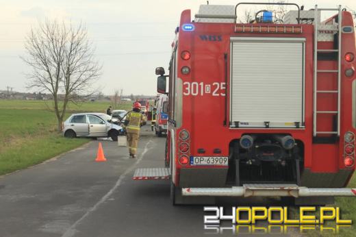 Kierująca skodą uderzyła w drzewo. Wypadek w Dębskiej Kuźni