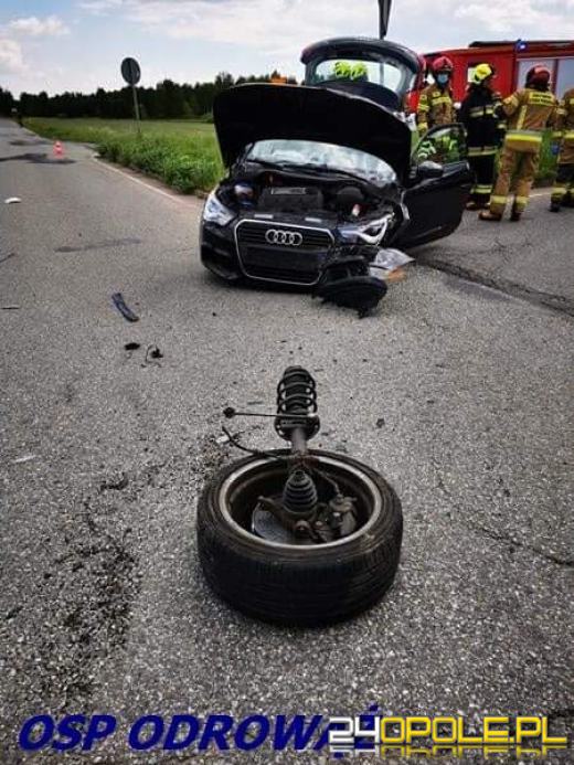 Zderzenie pojazdów w Malni. Jedna osoba trafiła do szpitala 