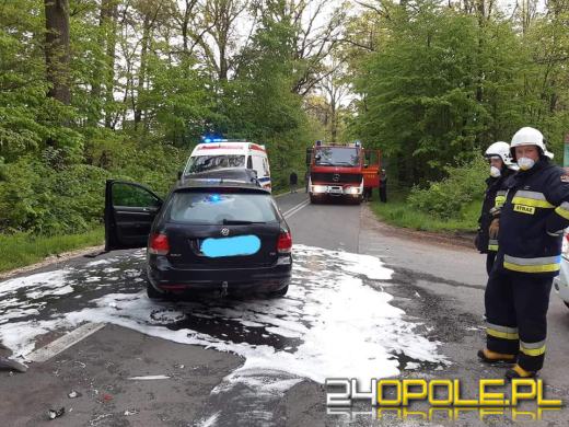 Zderzenie 3 pojazdów w powiecie oleskim. 4 osoby ranne