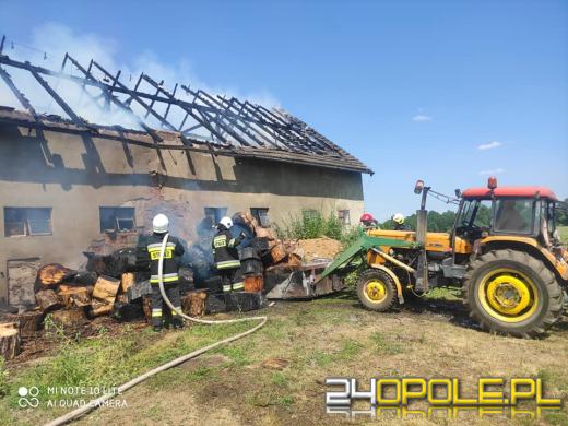 Pożar budynku gospodarczego w miejscowości Nowa Wieś 