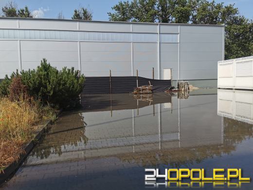 Strażacy walczą ze skutkami ulewy i burzy w województwie opolskim