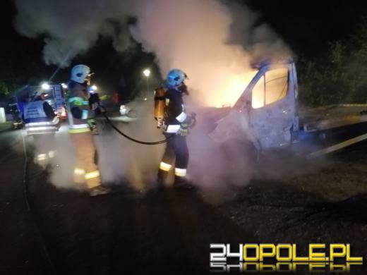 Pożar lawety w Turawie