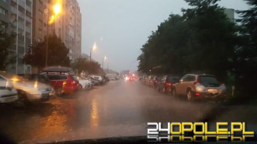 Burze na Opolszczyźnie. Strażacy co chwila wyjeżdżają do interwencji