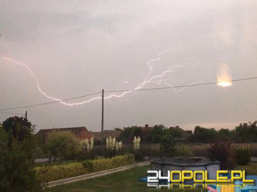 Burze na Opolszczyźnie. Strażacy co chwila wyjeżdżają do interwencji