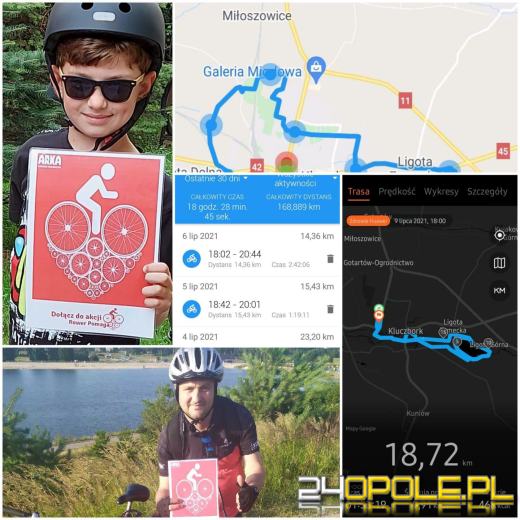 Funkcjonariusze i pracownicy z rodzinami pomagają kilometrami