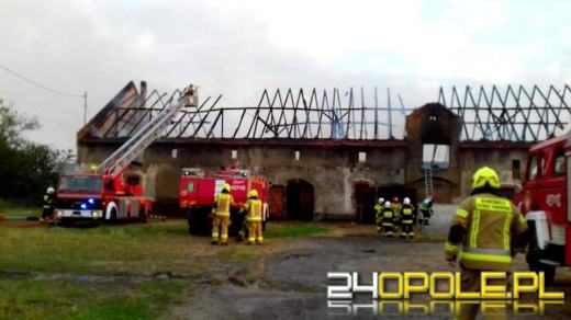Pożar w powiecie strzeleckim. W akcji kilkanaście zastępów straży