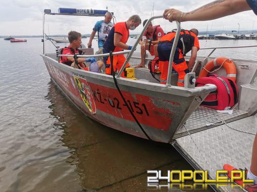 Tragedia nad Jeziorem Nyskim. Mężczyzna wypadł z łodzi - nie przeżył