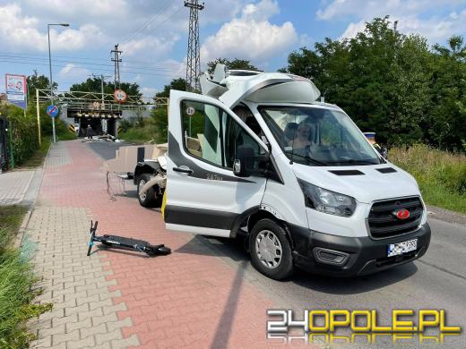 Kierujący kamperem nie zmieścił się pod wiaduktem na Krapkowickiej
