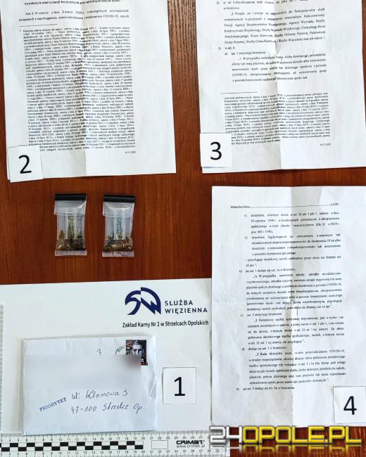 Skazany miał otrzymać list z przepisami epidemicznymi. Były nasączone amfetaminą