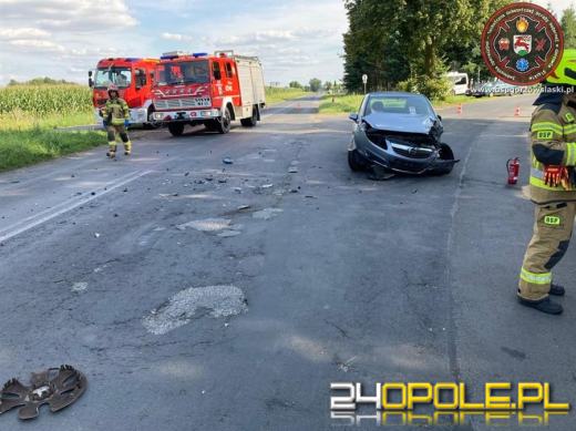 Kolizja na skrzyżowaniu w Gorzowie Śląskim