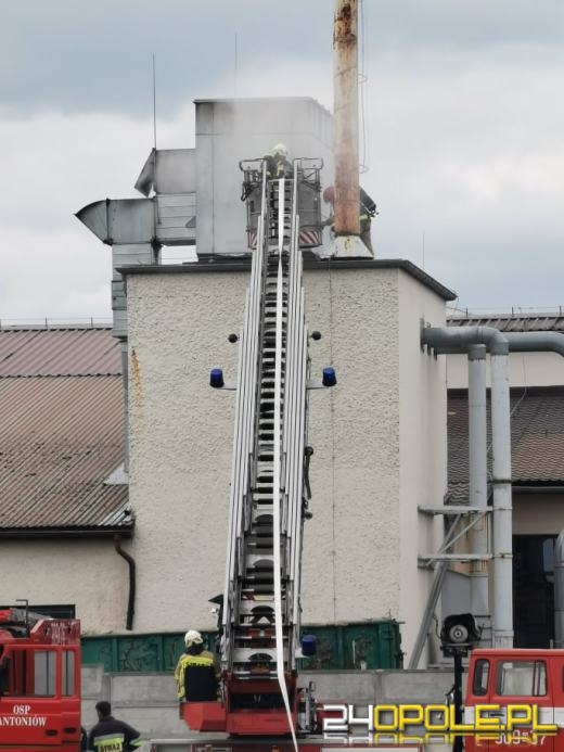 Pożar stolarni w miejscowości Schodnia