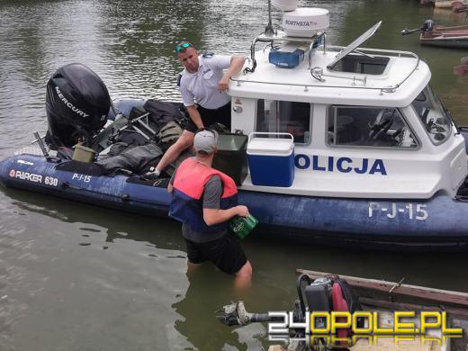 Łódź z wędkarzami wywróciła się na Jeziorze Nyskim. W akcji WOPR