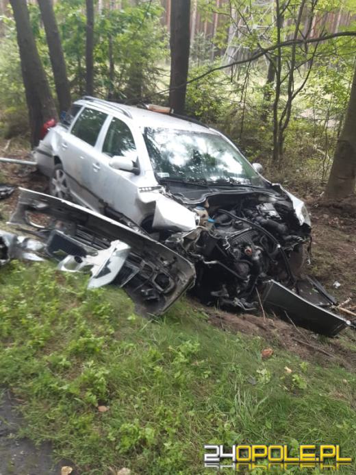 Wypadek w Bierdzanach na trasie Opole - Kluczbork