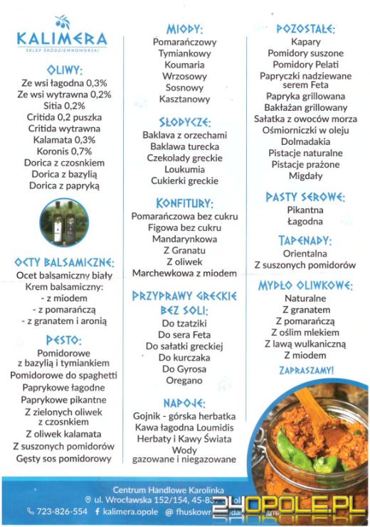 Kalimera - śródziemnomorskie specjały na dzień dobry 