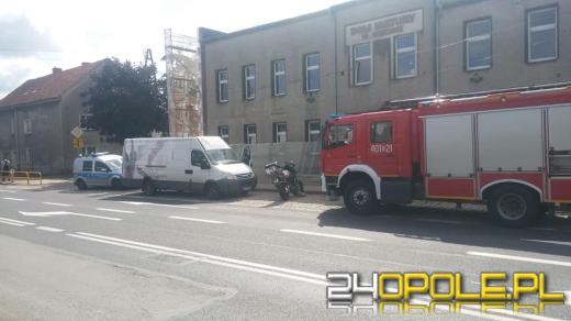 Wypadek w Łosiowie. Poszkodowany motocyklista