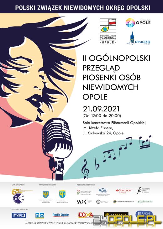 Finałowy koncert II Ogólnopolskiego Przeglądu Piosenki Osób Niewidomych - Opole 2021