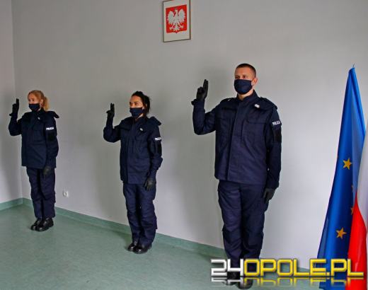 Nowi funkcjonariusze w szeregach Komendy Miejskiej Policji w Opolu