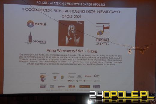 Finałowy koncert Przeglądu Piosenki Osób Niewidomych drogą do spełnienia marzeń