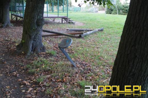 Demolka w parku Parafii Matki Bożej Bolesnej