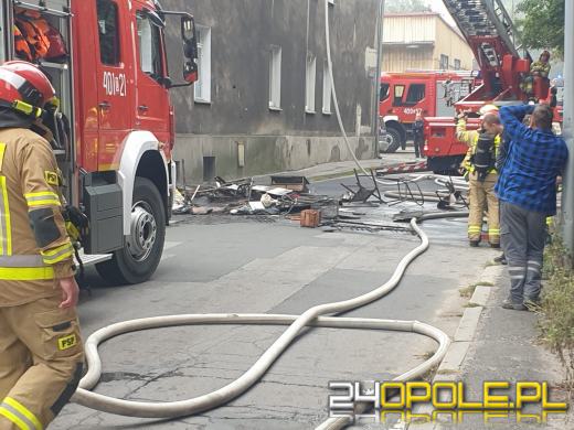 Pożar mieszkania na 1 piętrze budynku wielorodzinnego w Brzegu