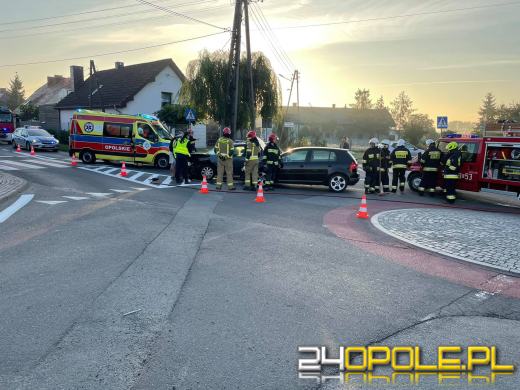 Komprachcice: Jedna osoba poszkodowana po zderzeniu pojazdów