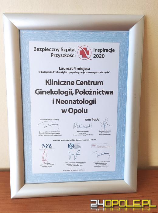 Kliniczne Centrum docenione za opiekę okołoporodową oraz nad dzieckiem do lat 2 