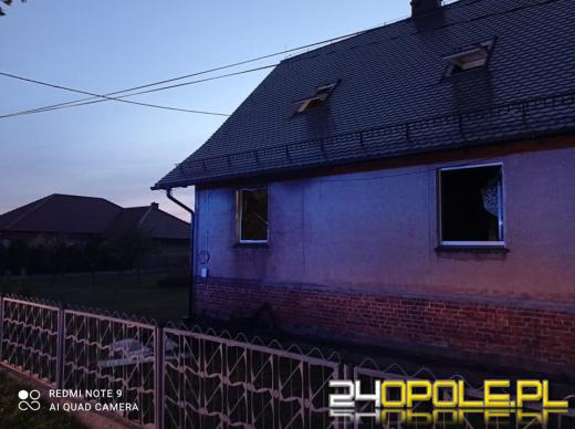 Pożar w budynku jednorodzinnym w powiecie namysłowskim