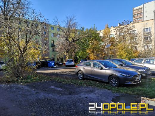Podwórko przy Sądowej w Opolu "zawalone" autami i śmieciami