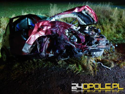 Poważny wypadek w powiecie prudnickim. Ranne zostały 4 osoby