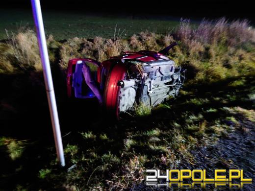 Poważny wypadek w powiecie prudnickim. Ranne zostały 4 osoby