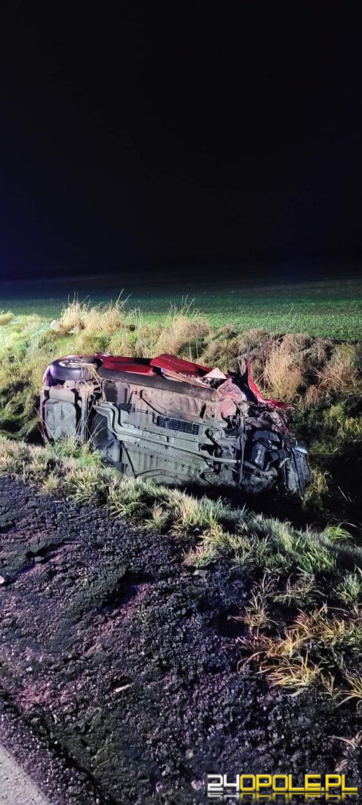 Poważny wypadek w powiecie prudnickim. Ranne zostały 4 osoby